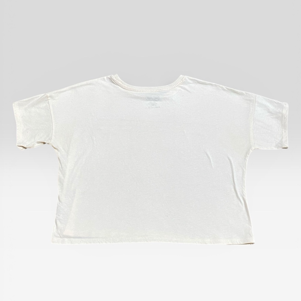 Cream Girls Crop Top With Crayola Graphic Design - Picture 2 of 3